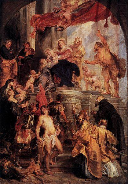 Peter Paul Rubens Virgin and Child Enthroned with Saints china oil painting image